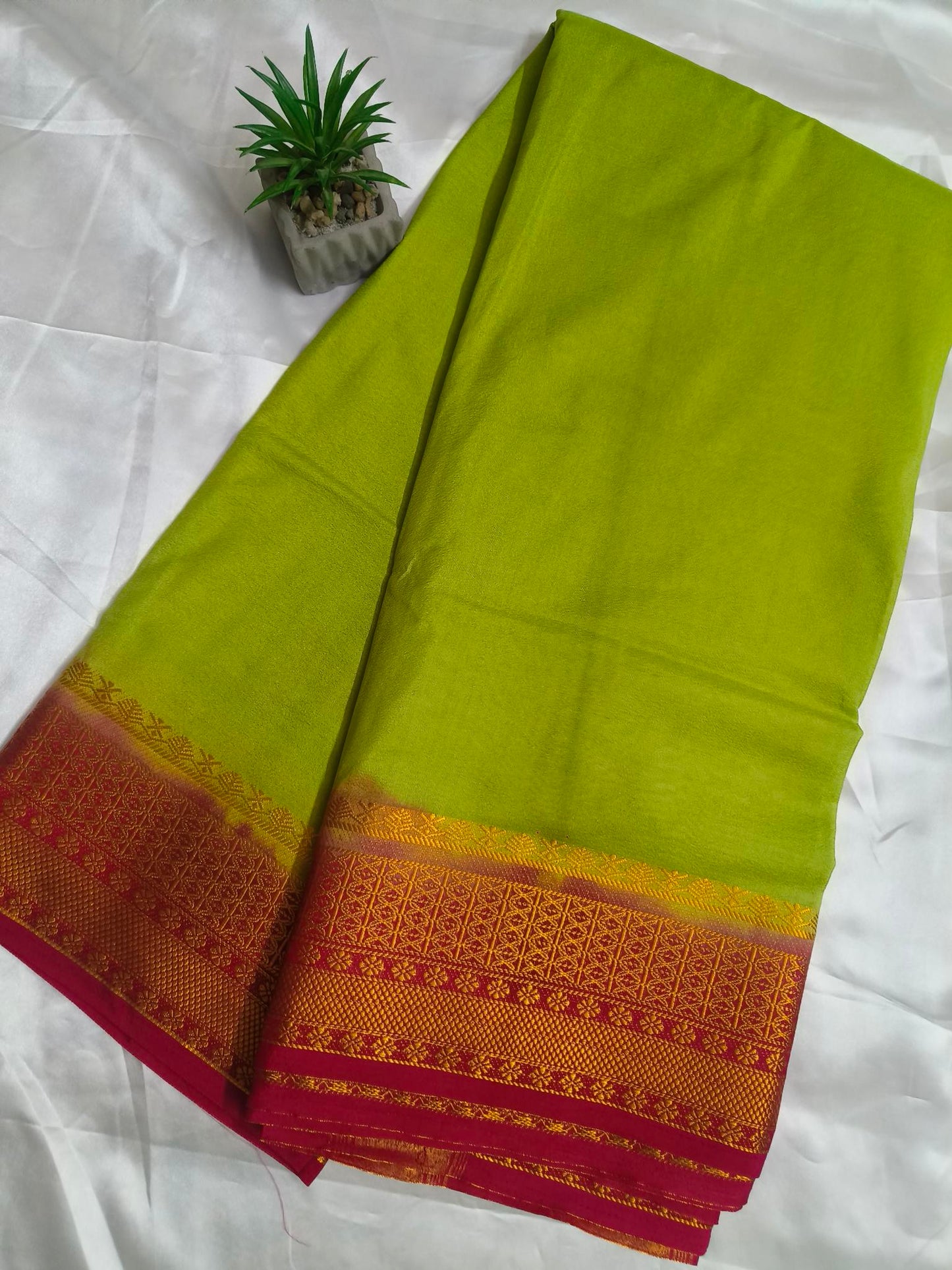 Viscose Silk Green Saree