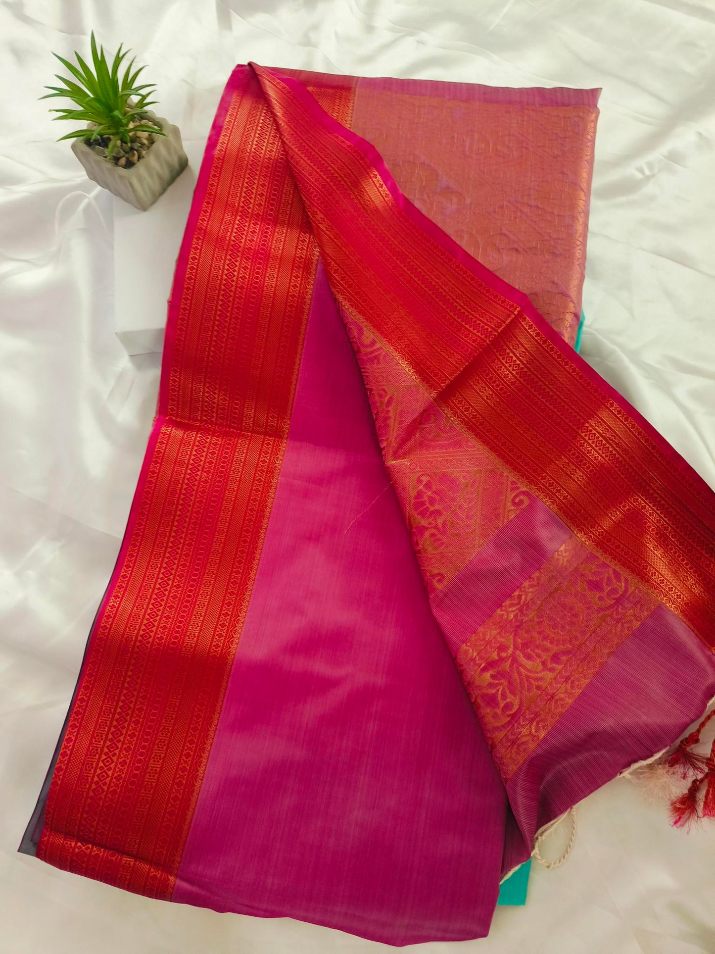 Soft Silk Sky Blue Saree