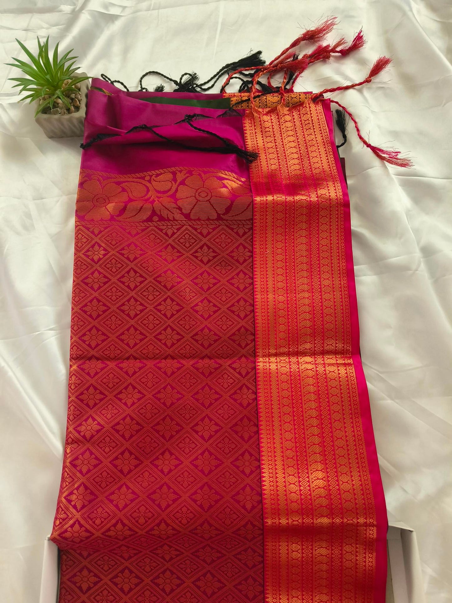 Soft Silk Green Saree