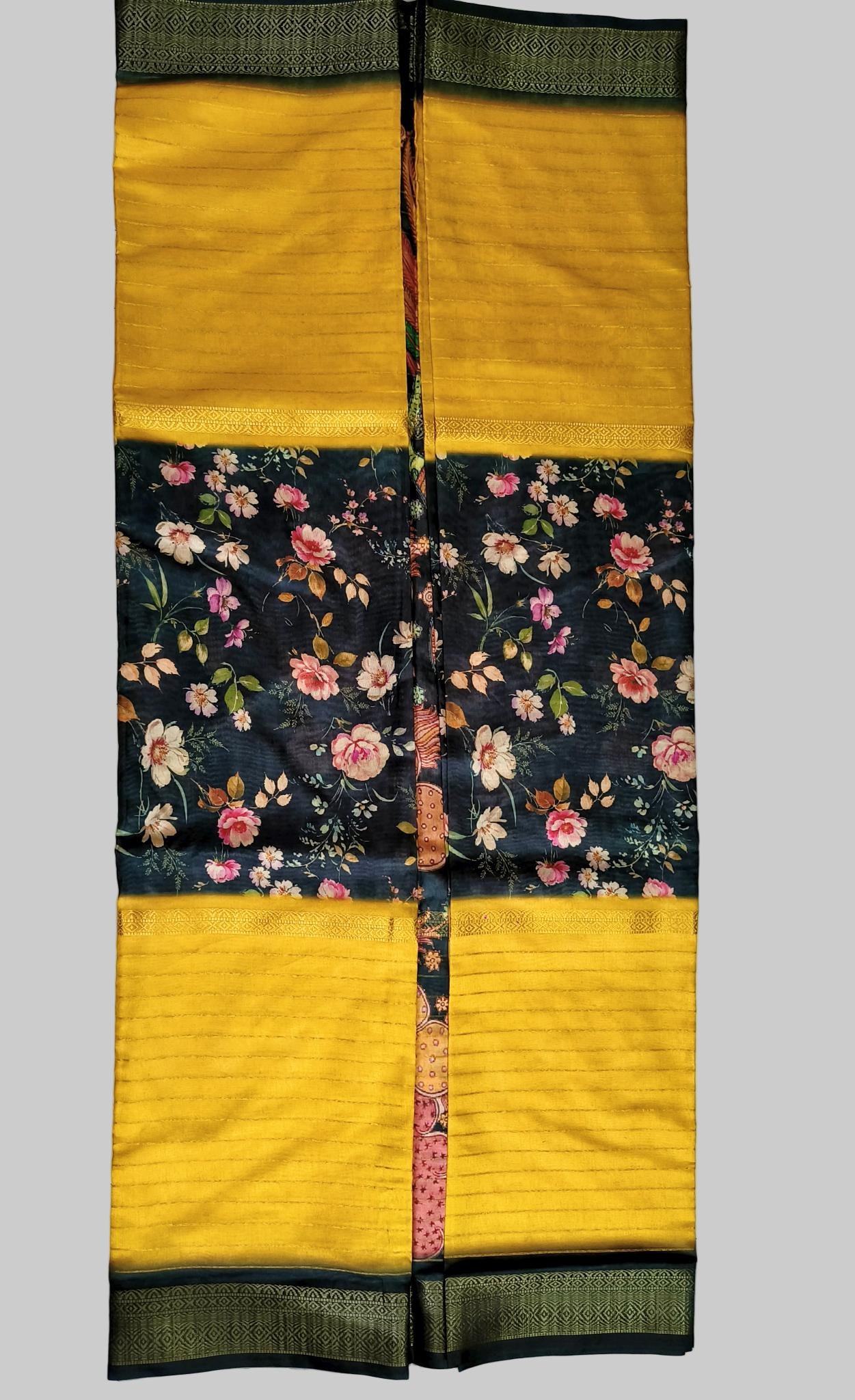 Digital Print- Fancy Saree - Yellow