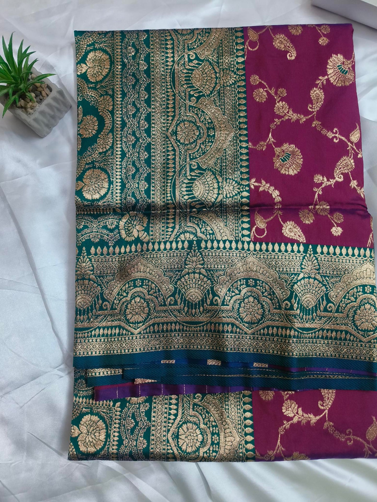 Soft Banarasi Meenakari Saree