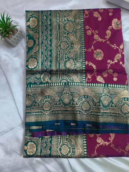 Soft Banarasi Meenakari Saree
