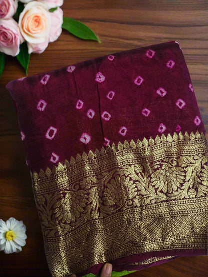 Bandhej Silk Bhandini Saree