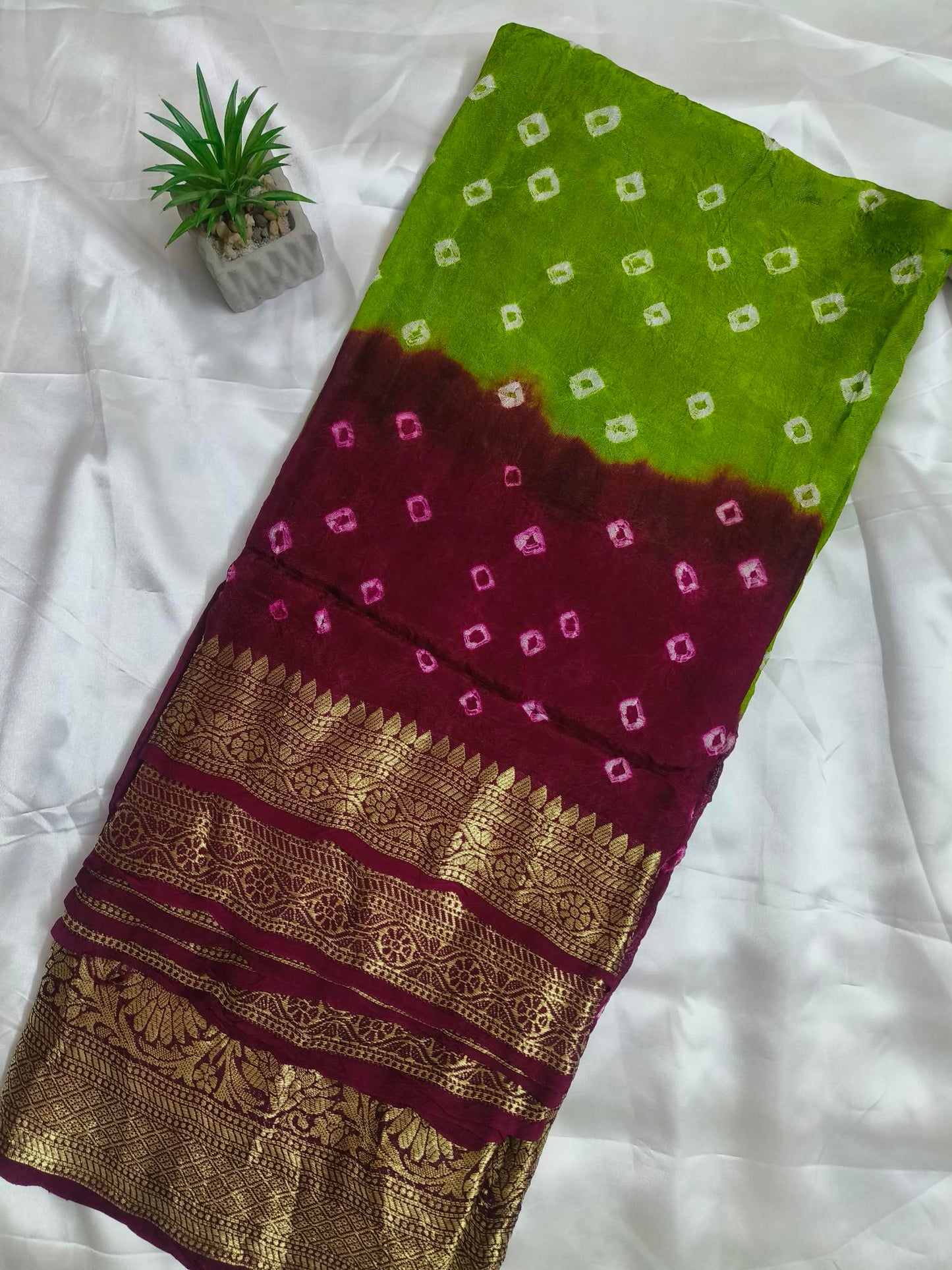Bandhej Silk Bhandini Saree
