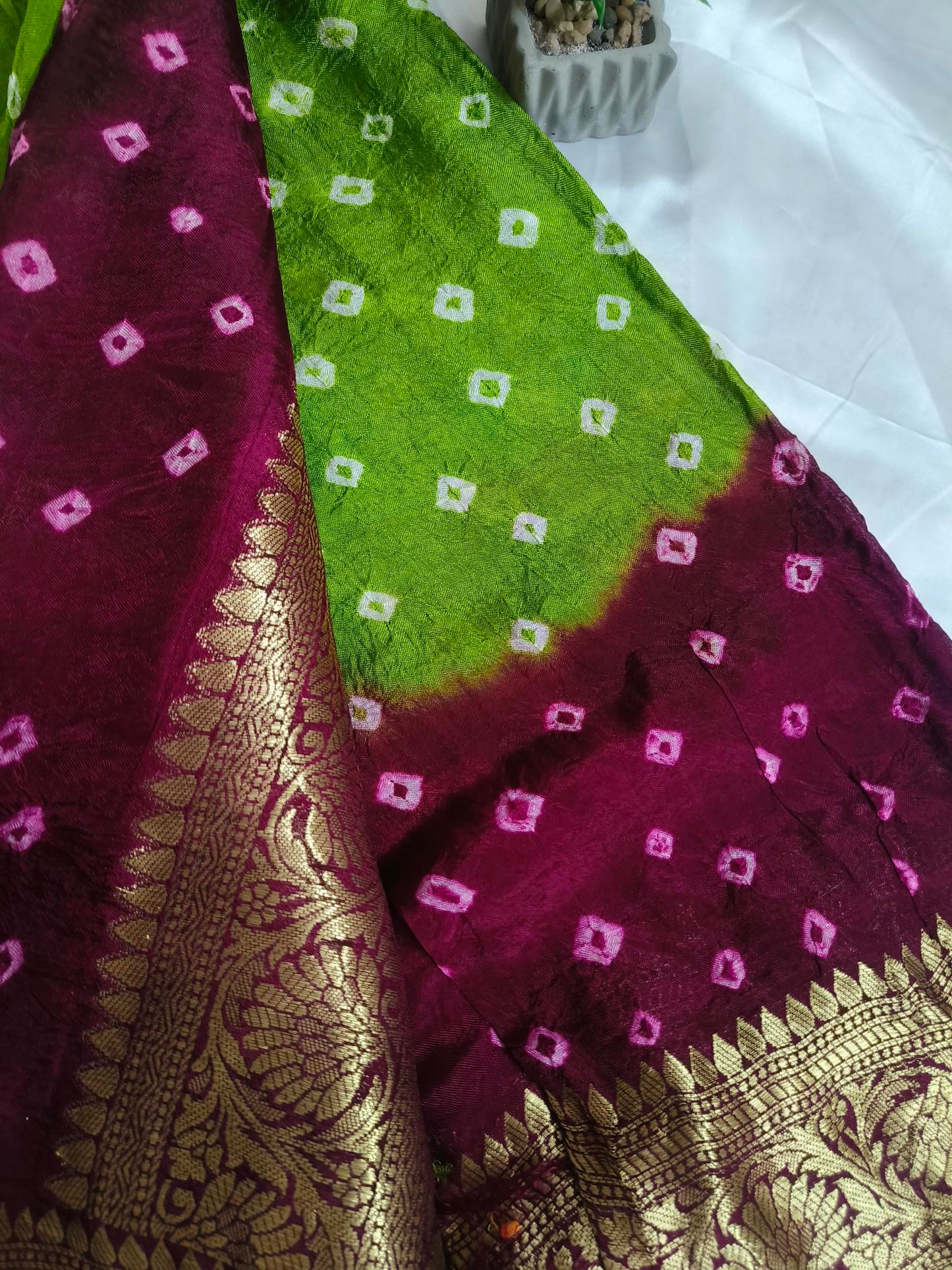 Bandhej Silk Bhandini Saree