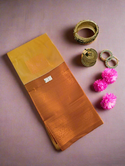 Soft Silk Magha Silk Yellow Saree