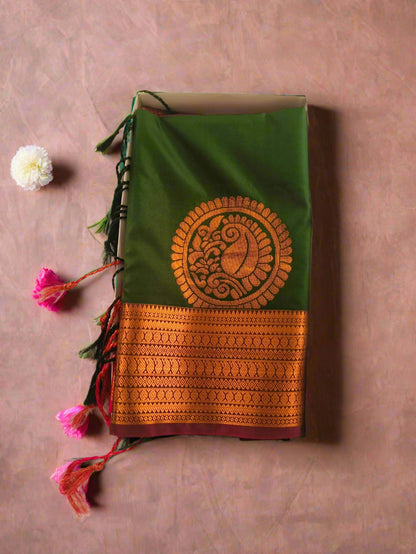Soft Silk Green Saree