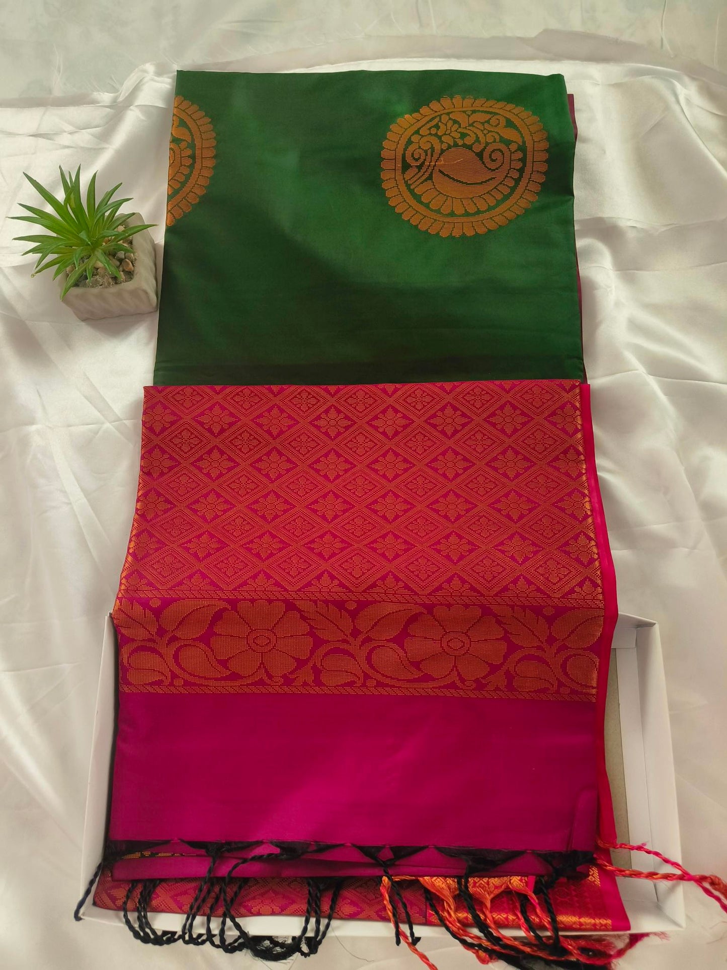 Soft Silk Green Saree