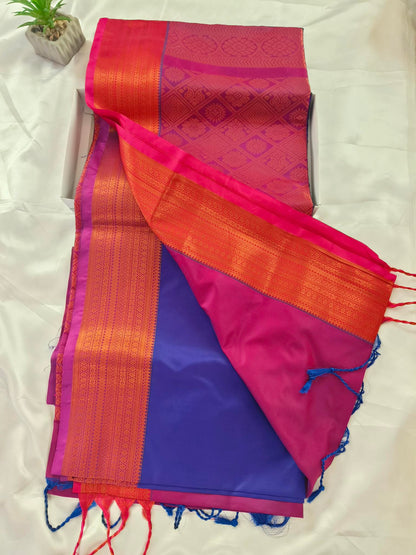 Soft Silk Royal Blue Saree