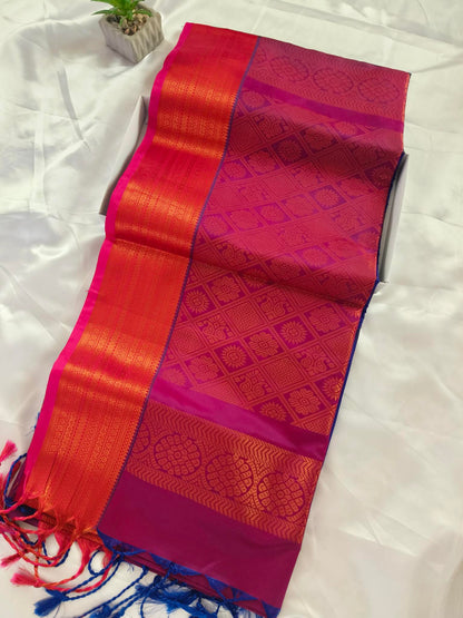 Soft Silk Royal Blue Saree