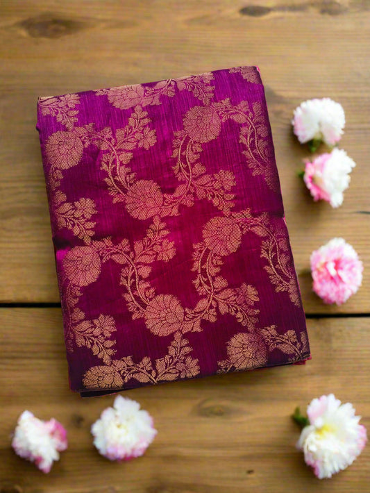 Digital and Butta Georgette Saree - Pink