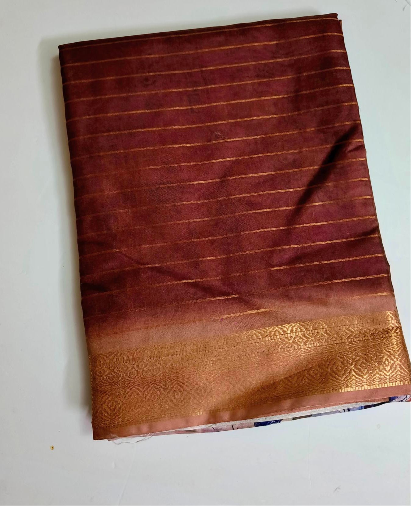 Digital Print- Fancy Saree - Brown