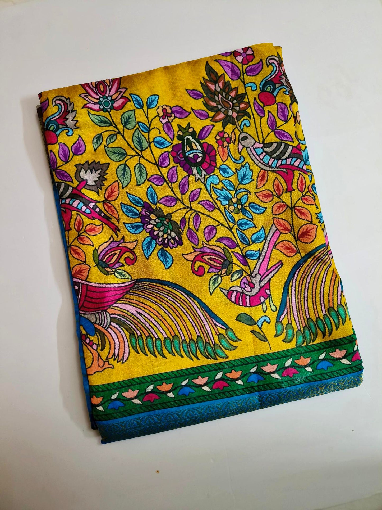 Digital Print- Fancy Saree - Sky Blue