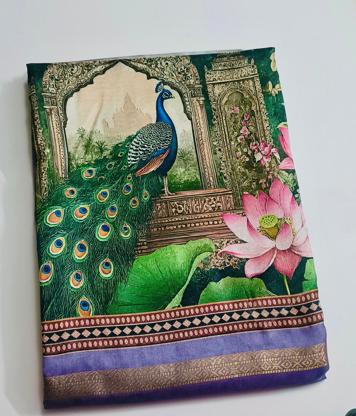 Digital Print- Fancy Saree - Lavander